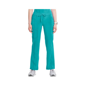 Quimper - Pantalon droit cordon de serrage - Femme - Cherokee Cherokee Medical Uniforms  Bleu-Canard-3XL