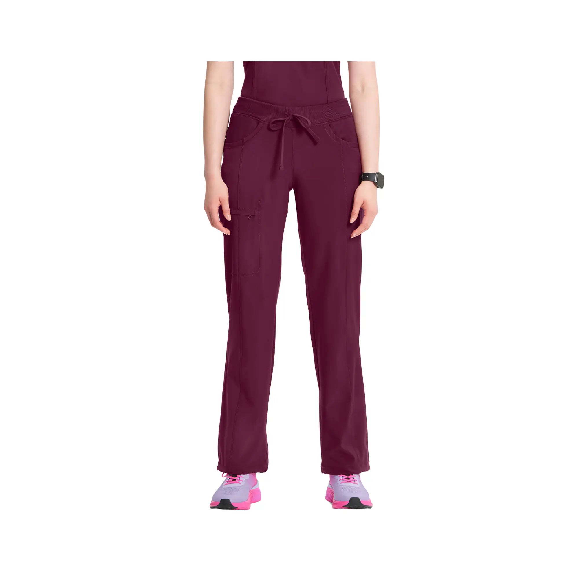 Quimper - Pantalon droit cordon de serrage - Femme - Cherokee Cherokee Medical Uniforms  Bordeaux-3XL