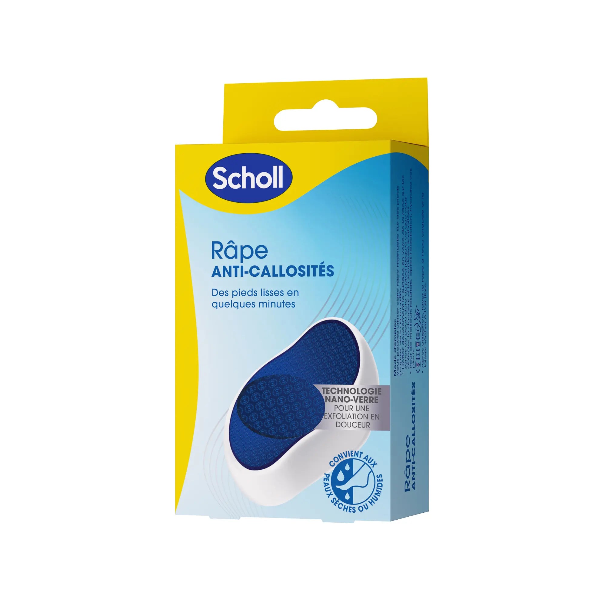 Râpe de Pédicurie - Anti-Callosités - Technologie Nano Verre - Scholl Scholl 