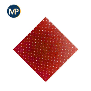 Cobertura perfurada My Carefoam 35 - 2,5 mm - Shore 33 - 1 x 1 m - vermelho MP Perforated-Red