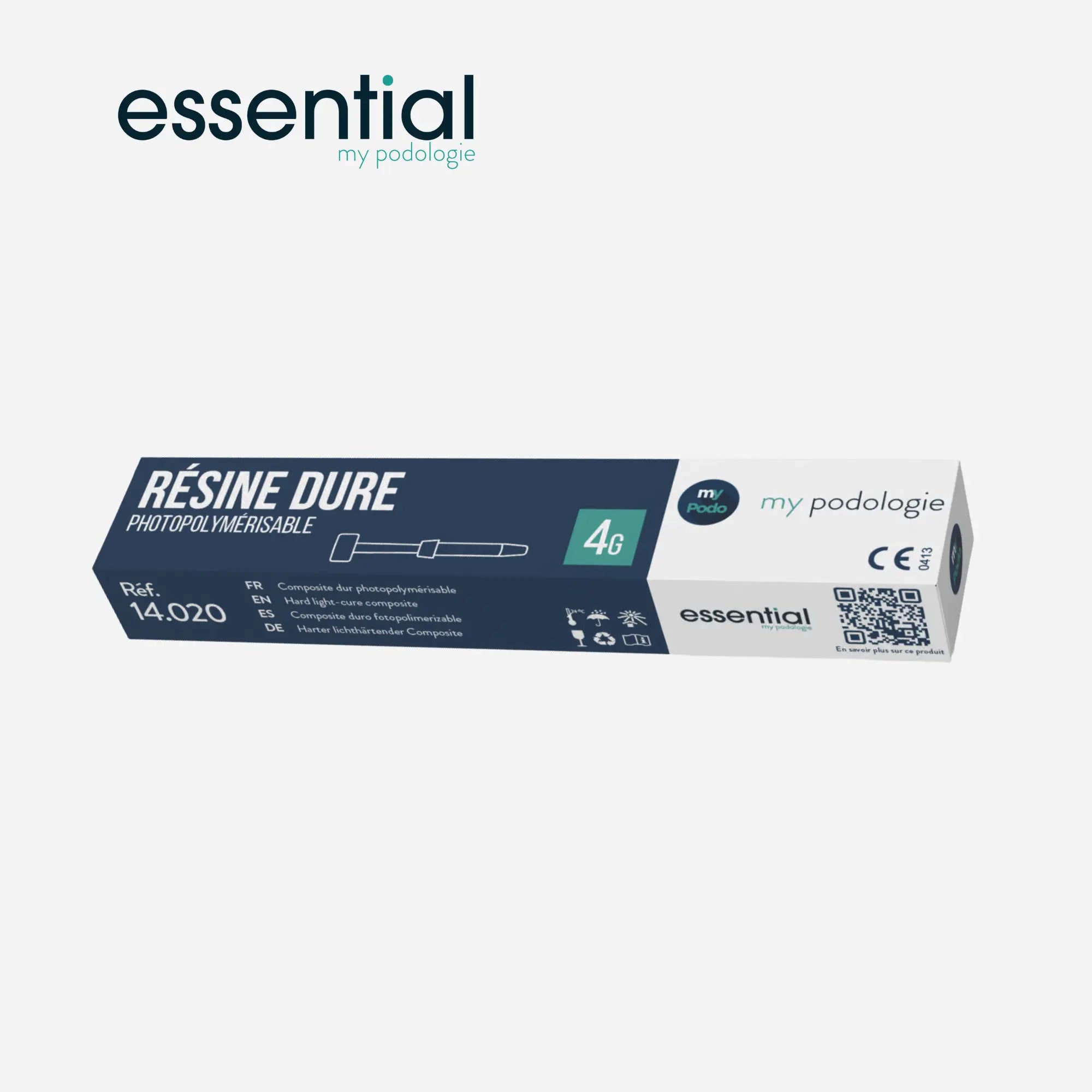 Résine composite dure photopolymérisable pour orthonyxies - 4g Essential 