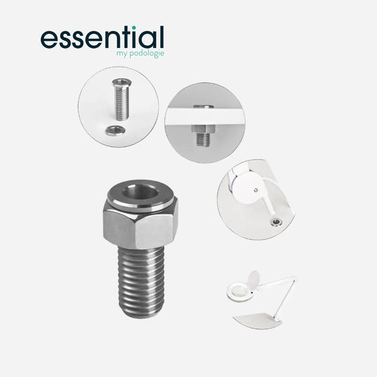Porta-lâmpada tubular de aço inoxidável com ampliação - Essential by My Podologie Essential 