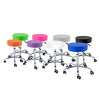 Banqueta sem encosto - Base cromada - 5 rodas