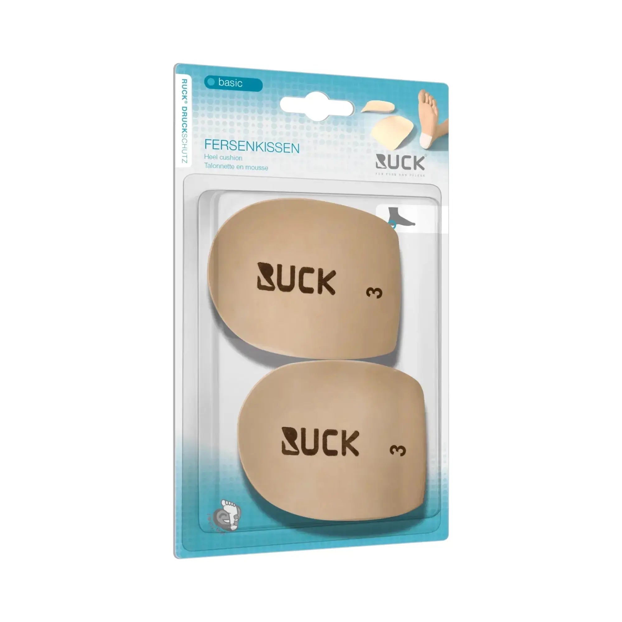 Almofada de calcanhar autoadesiva - Protetor de calcanhar calmante - Ruck Ruck 