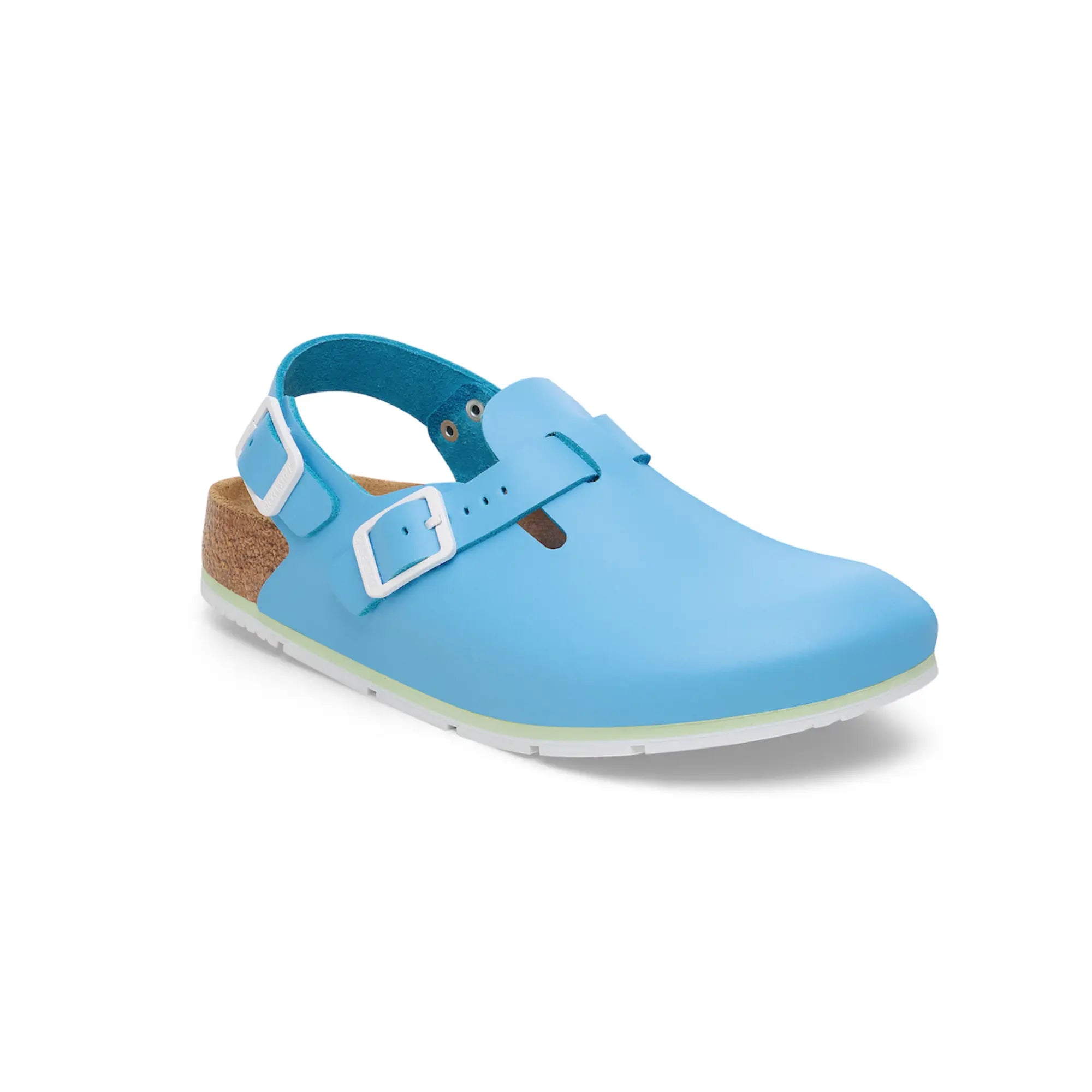 Tokio Pro - Sabot Cuir naturel - Plusieurs coloris - Birkenstock - Couleur 1 Birkenstock  Bleu ciel / Étroite / 48