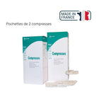 Compressa Estéril Não Tecido - 40g/m2 - Embalagem de 2 compressas - Euromédis